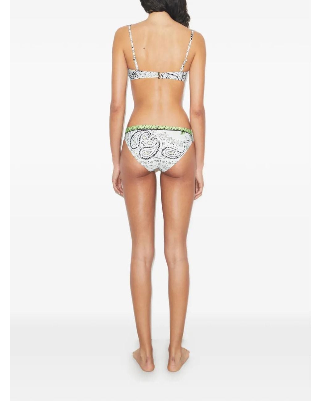 Tory Burch White Printed Bikini Bottoms