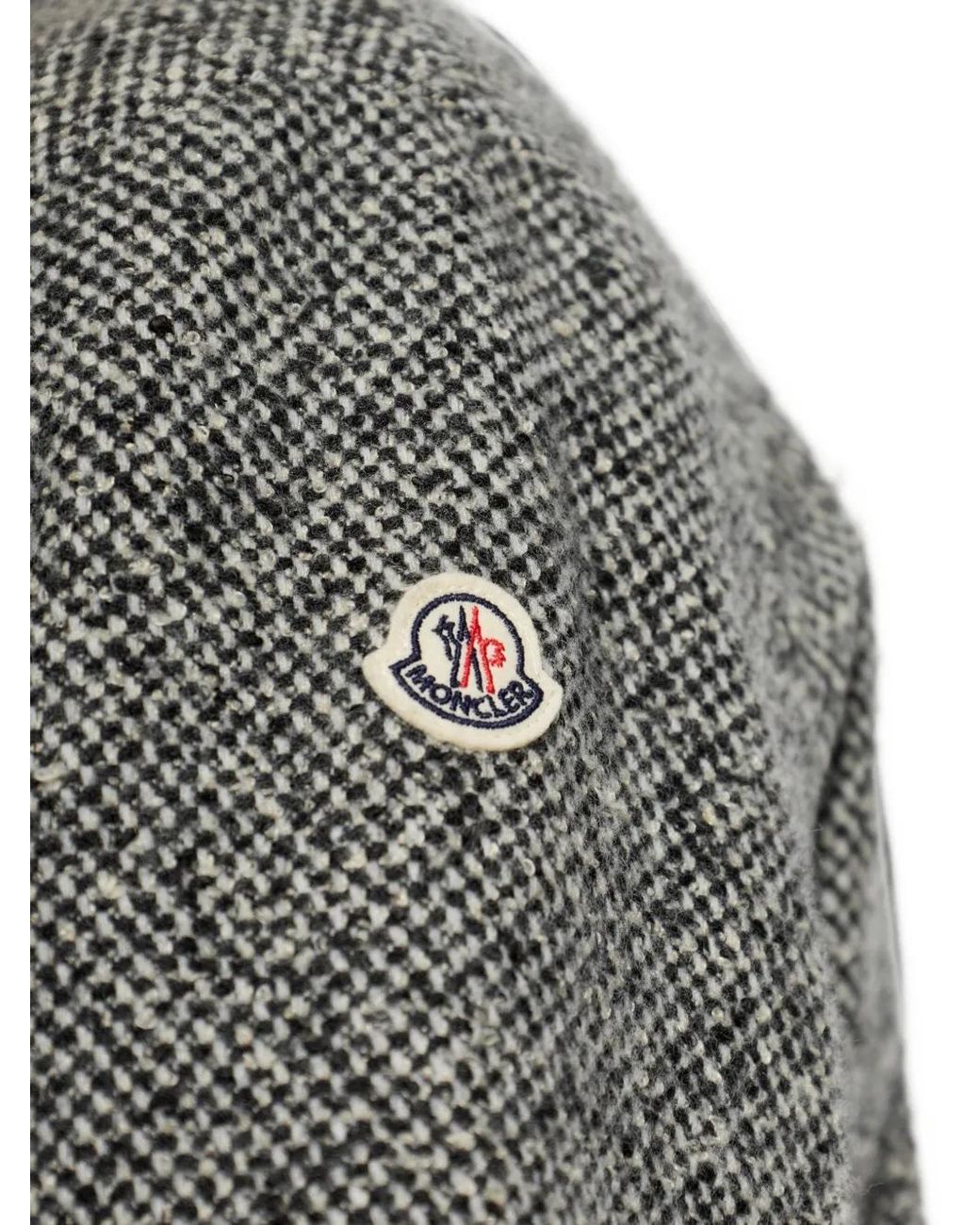 Moncler Gray Button-Up Pocket-Detail Shirt Jacket for men