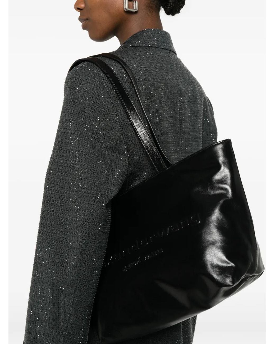 Alexander Wang Black Punch Medium Tote Bag