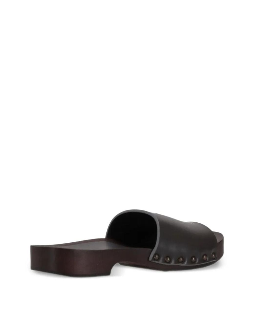 LA ROSE Black Leather Sandals