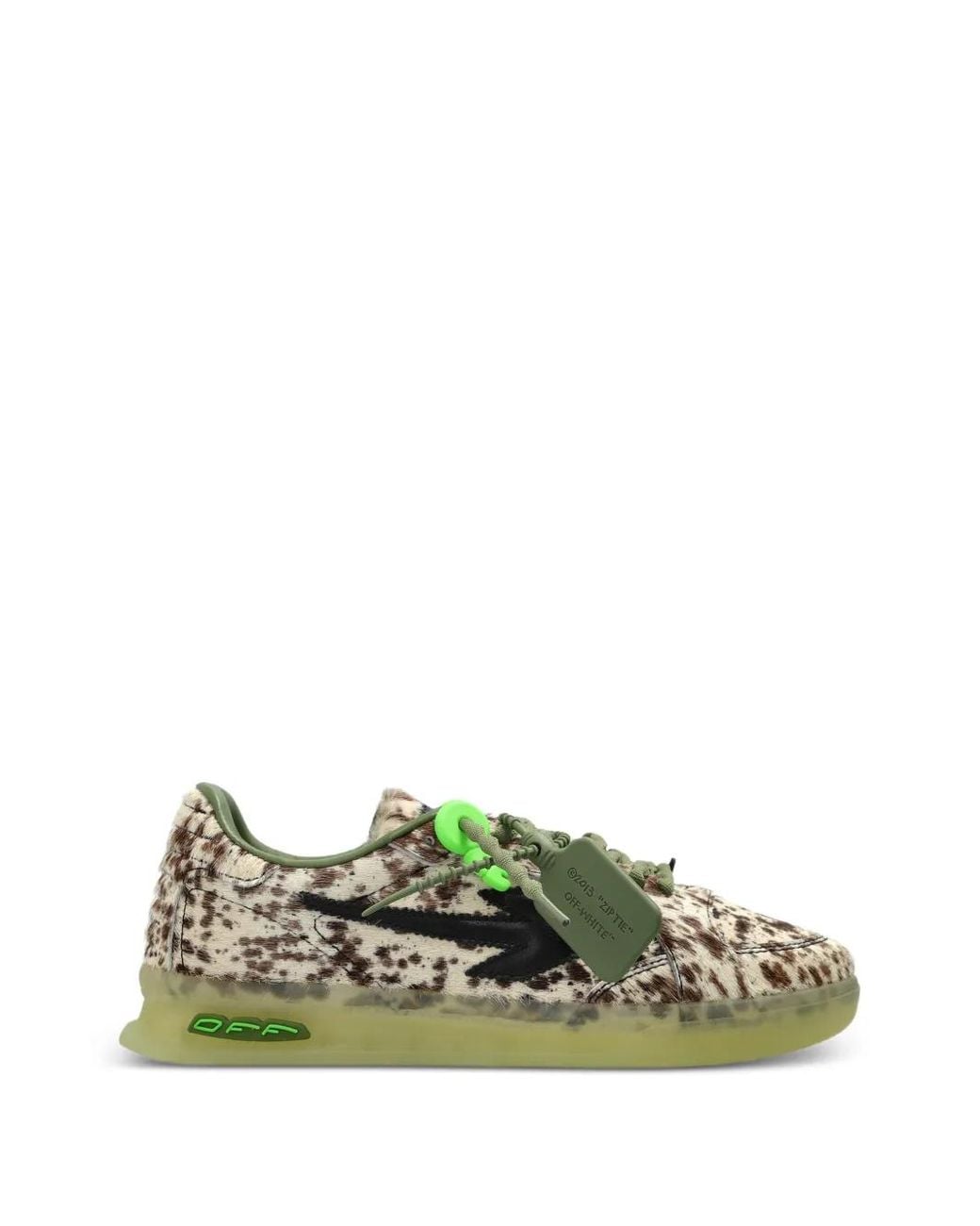 Off-White c/o Virgil Abloh Green Baskets End Of Play À Imprimé Animalier for men