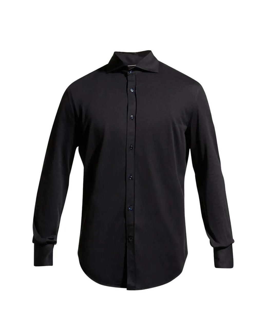 Camisa Con Botones Brunello Cucinelli de hombre de color Blue