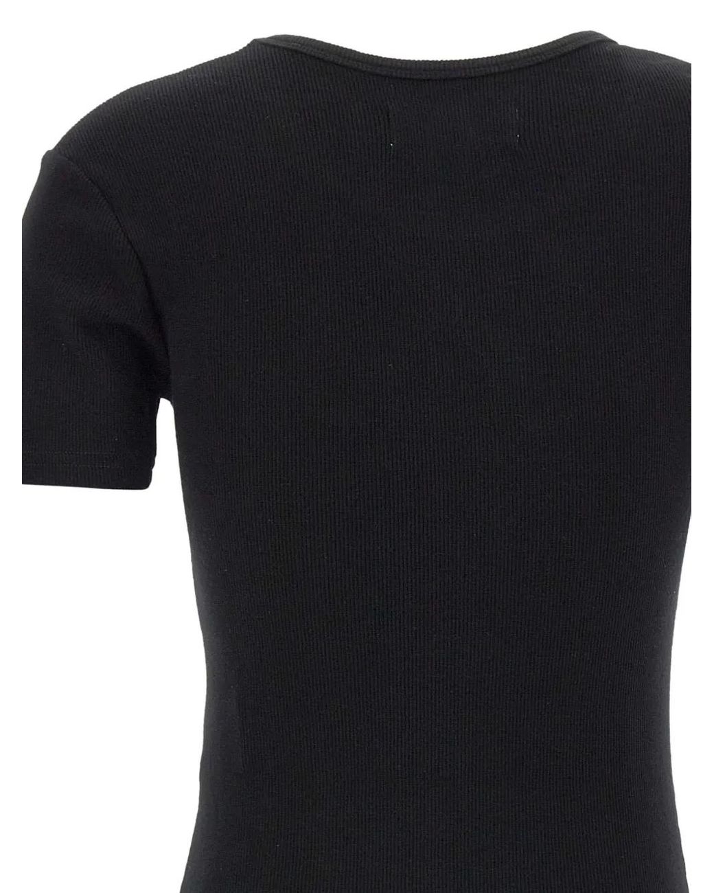 Vivienne Westwood Black Embroidered-Logo T-Shirt