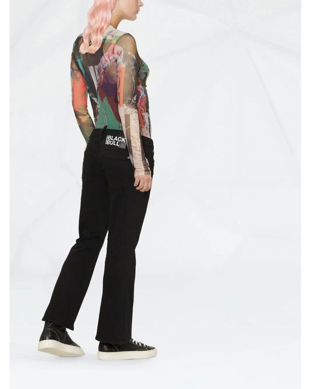 DSquared² Black Bull Flared Jeans