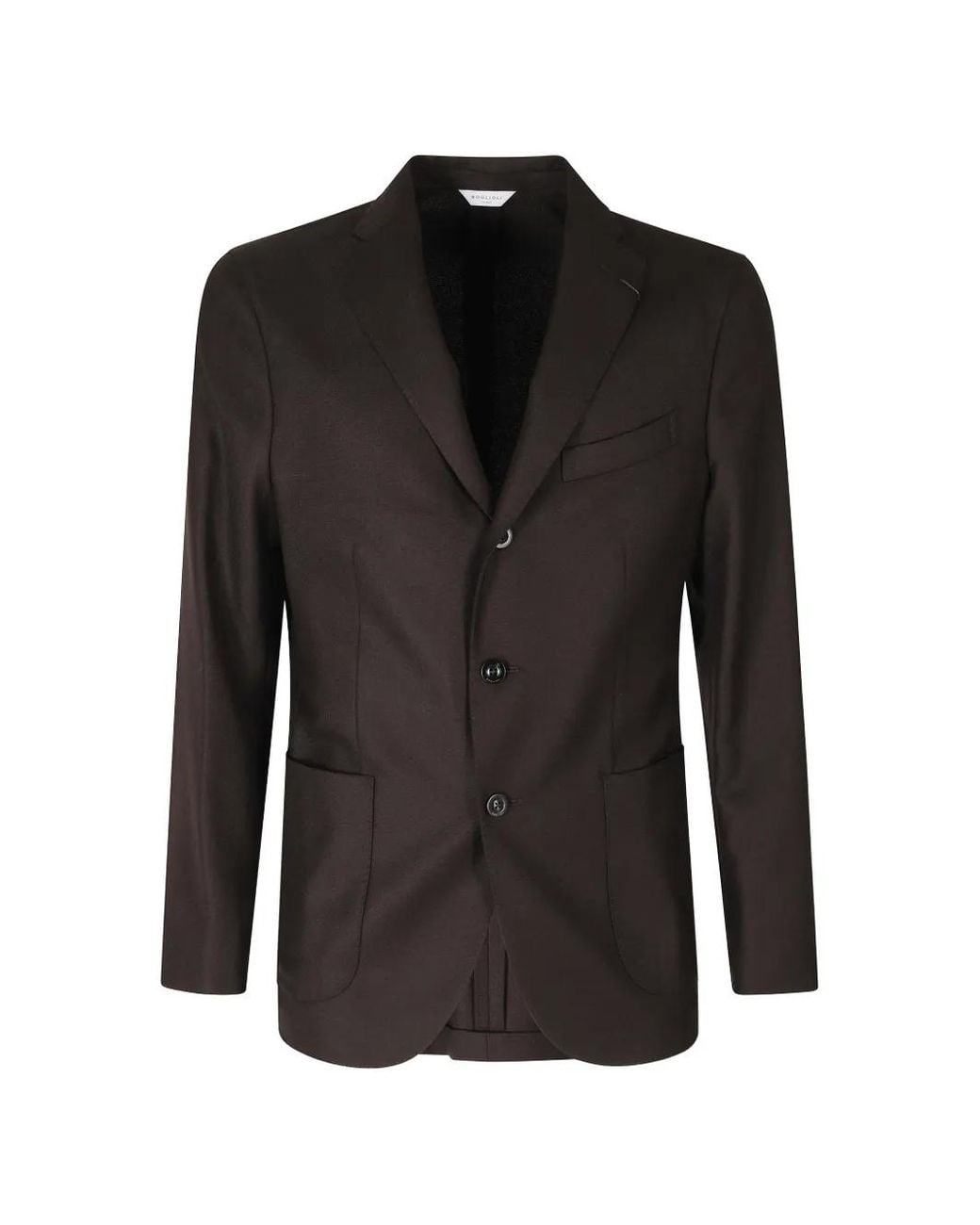 Boglioli Black Single-Breasted Blazer for men