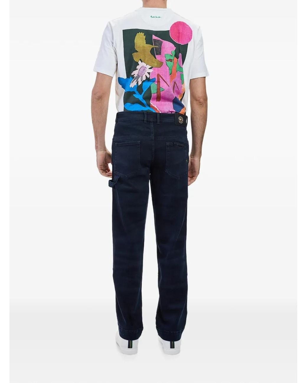 Versace Jeans Couture Blue Piece Number V-Emblem Regular-Fit Jeans for men