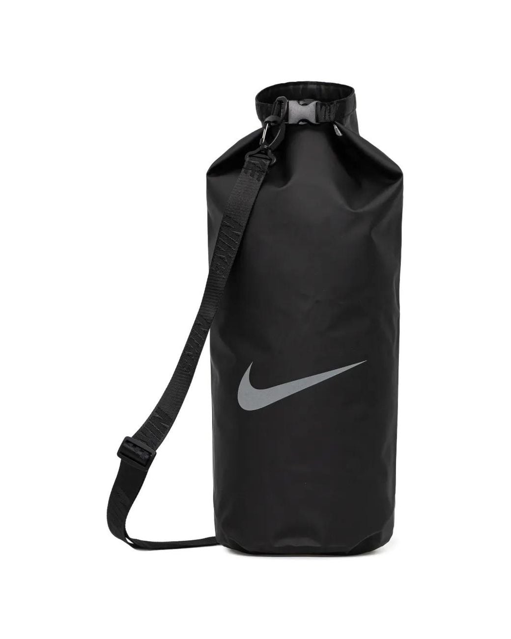 Nike Black Swim Logo-Strap Dry Bag