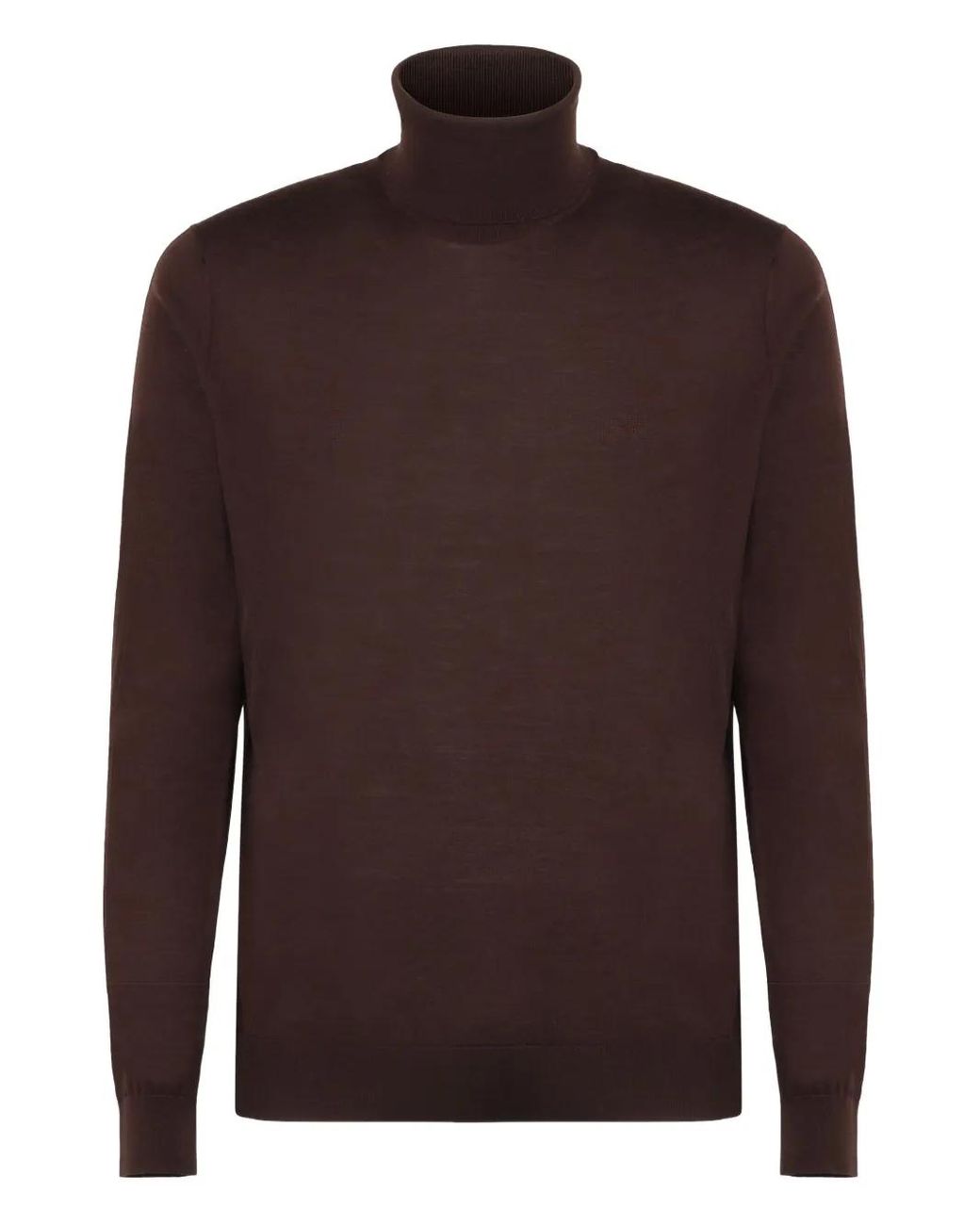Kiton Brown Wool Sweater for men
