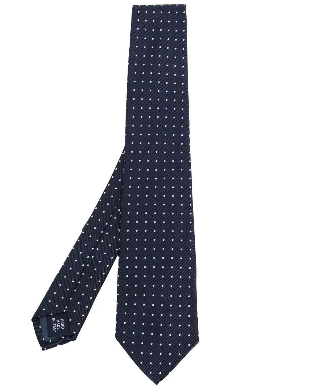 Polo Ralph Lauren Blue Polka-Dot Print Tie for men