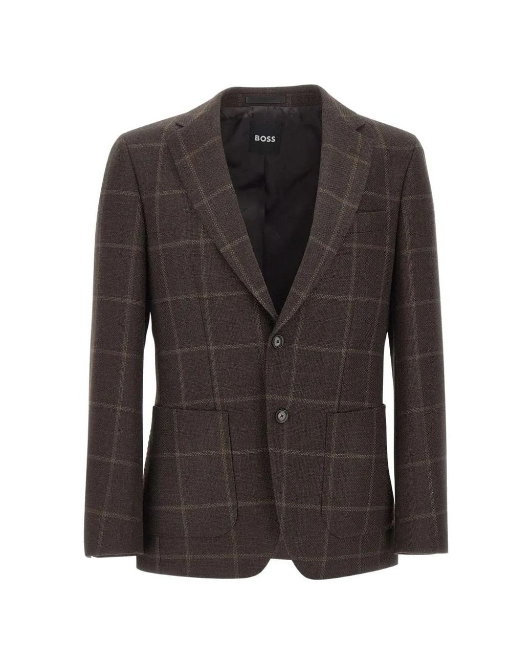 Boss Black Check-Pattern Blazer for men