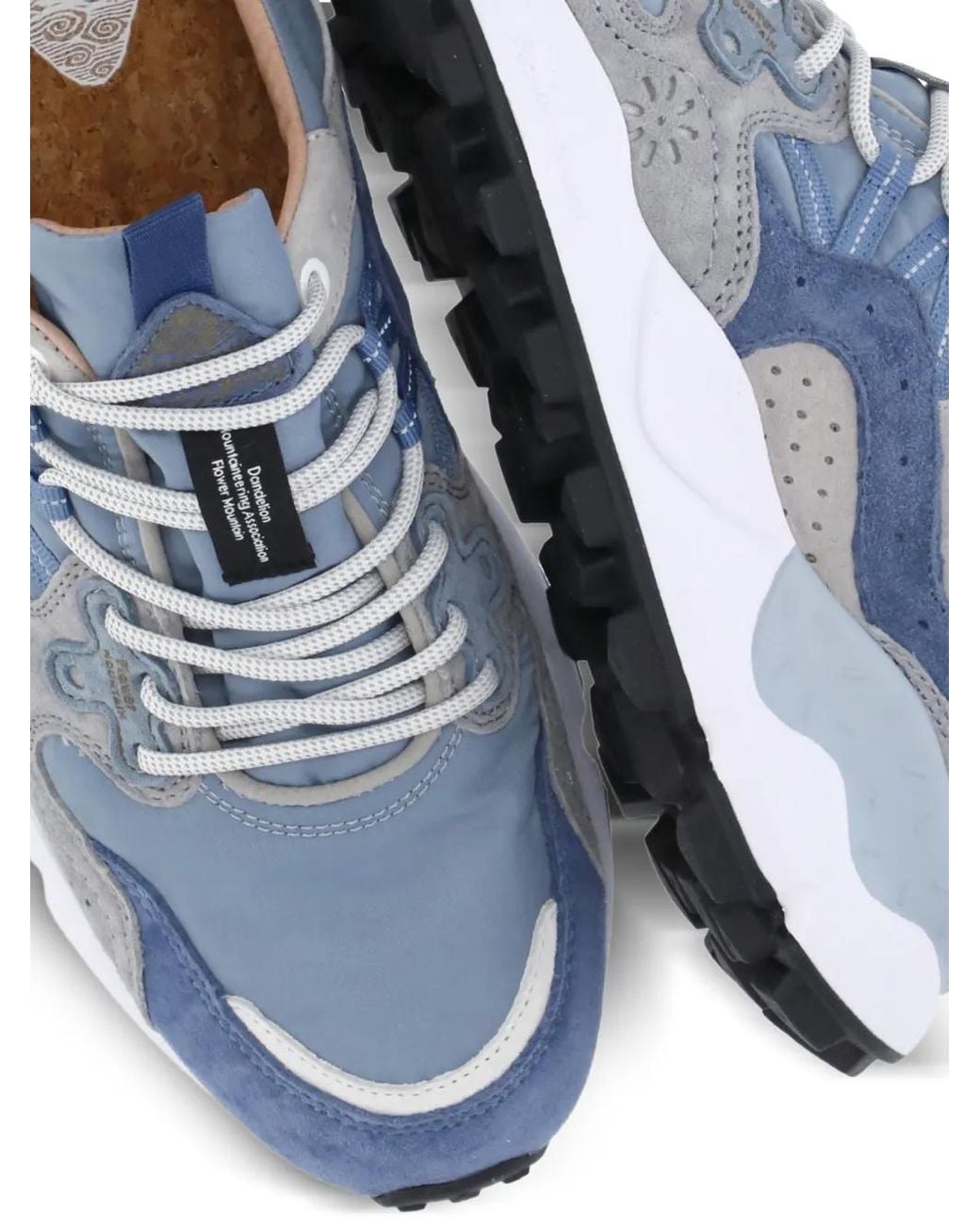 Flower Mountain Blue Yamano 3 Lace-Up Sneakers for men