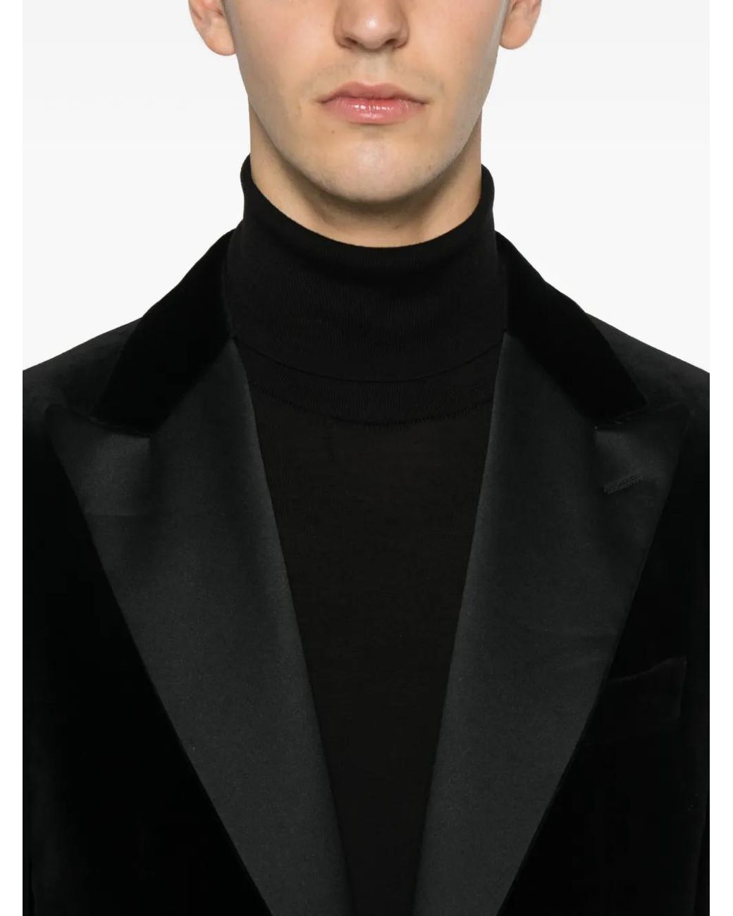 Canali Black Textured Blazer for men
