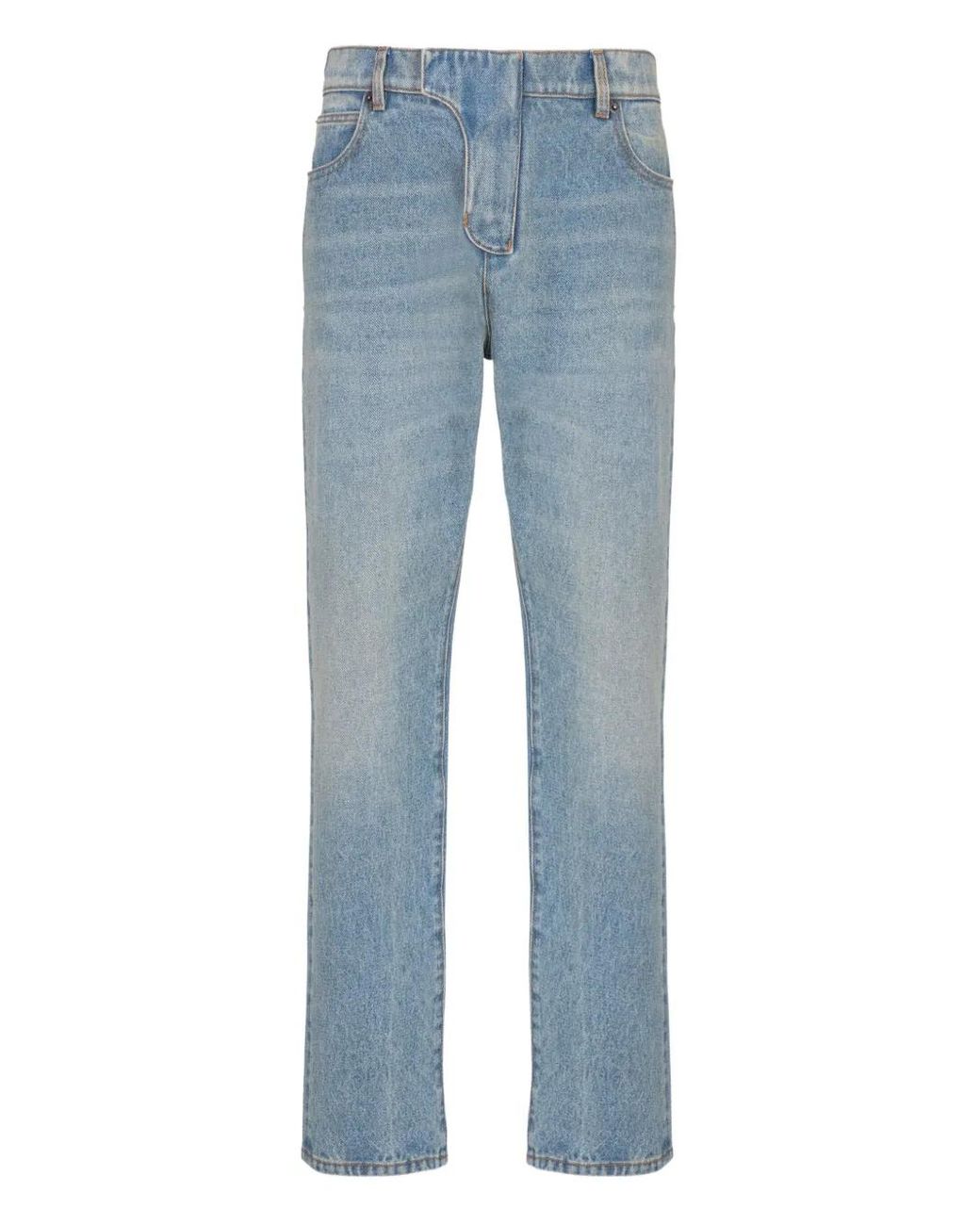 Balmain Straight Jeans in het Blue voor heren