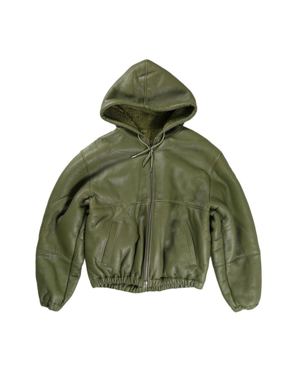 メンズ Stussy Leather Hooded Jacket グリーン | Lyst メンズ Stussy Leather Hooded Jacket グリーン | Lyst