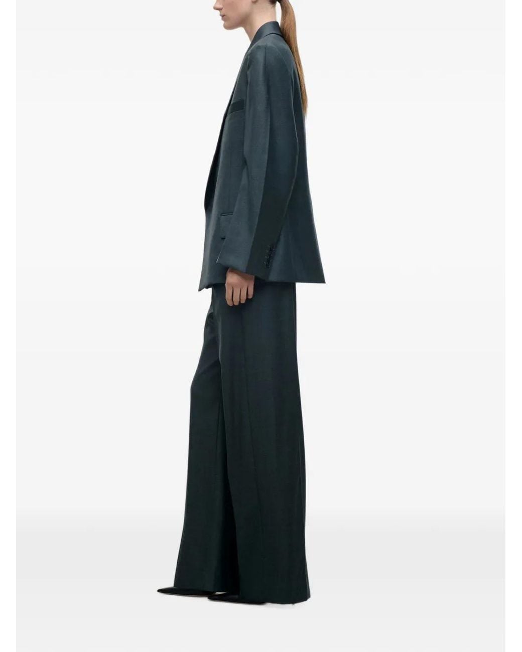 Victoria Beckham Black Olie Peak-Lapel Blazer