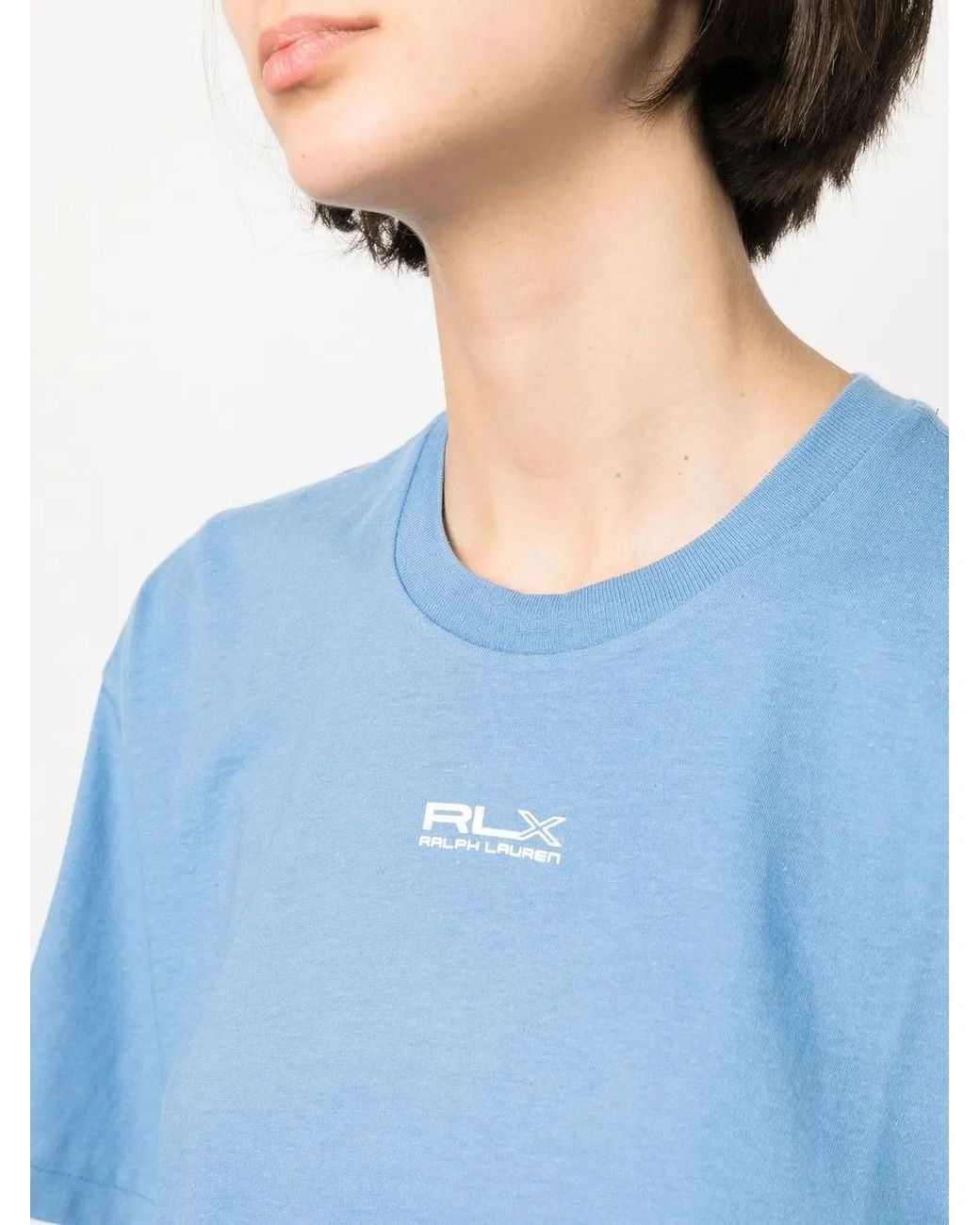 Ralph Lauren Blue Logo-Print Cotton T-Shirt