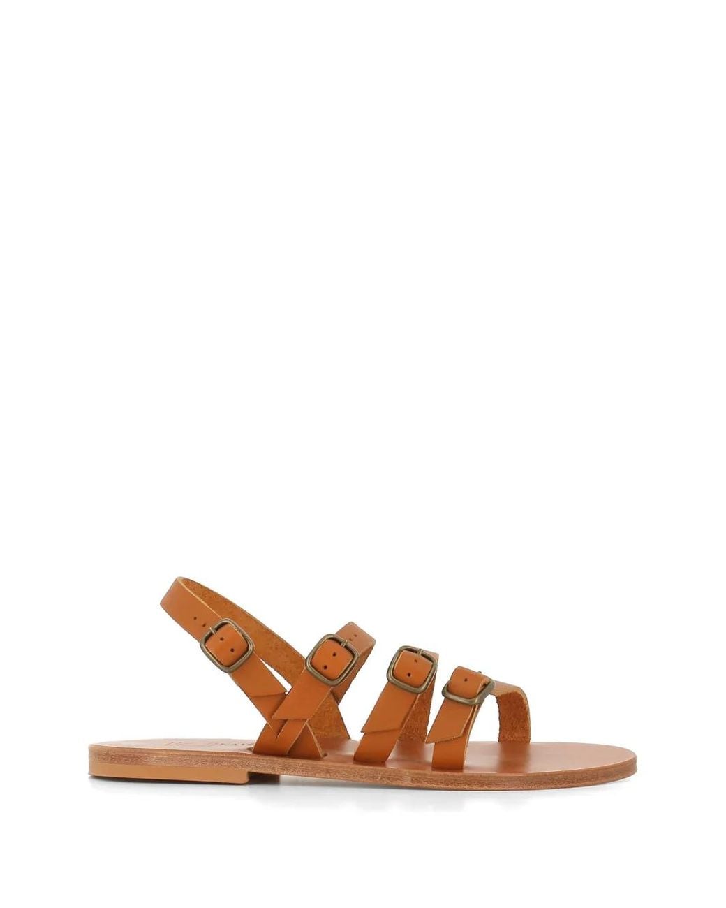 K. Jacques Brown Aldwin Strappy Sandals