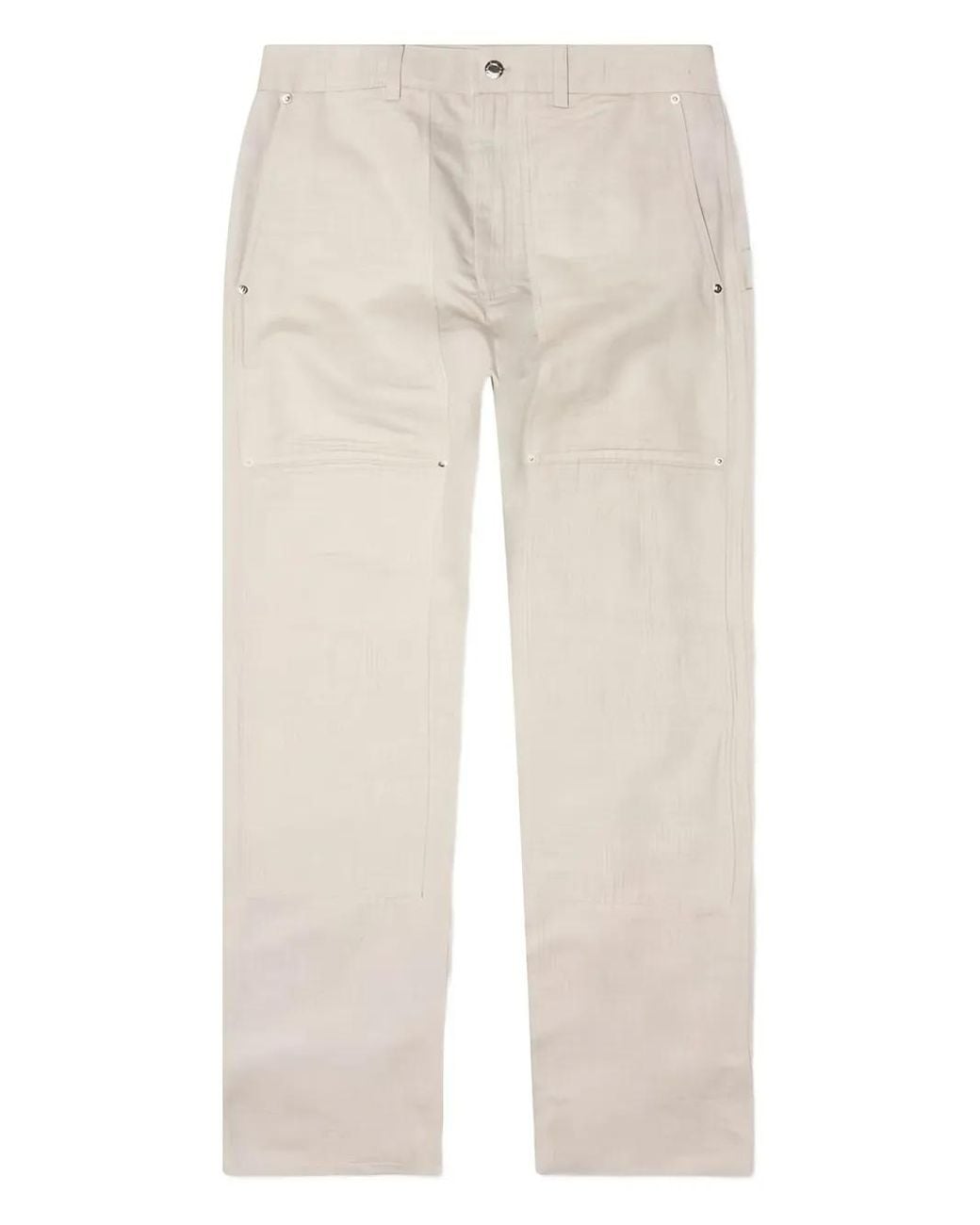 Helmut Lang White Twill Carpenter Trousers for men