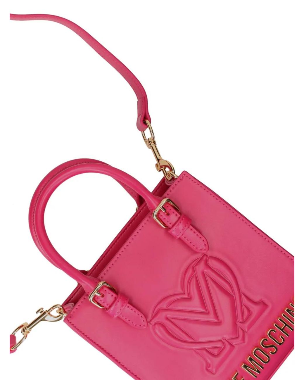 Love Moschino Pink Logo-Lettering Tote Bag