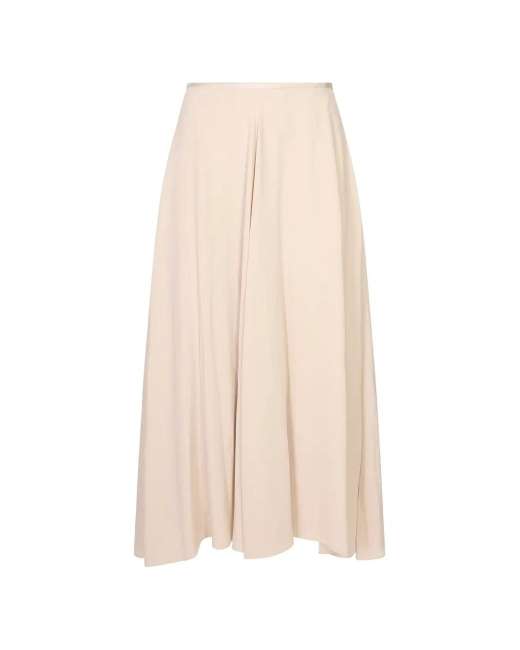 Agnona Natural Jupe Mi-Longue Évasée À Taille Haute