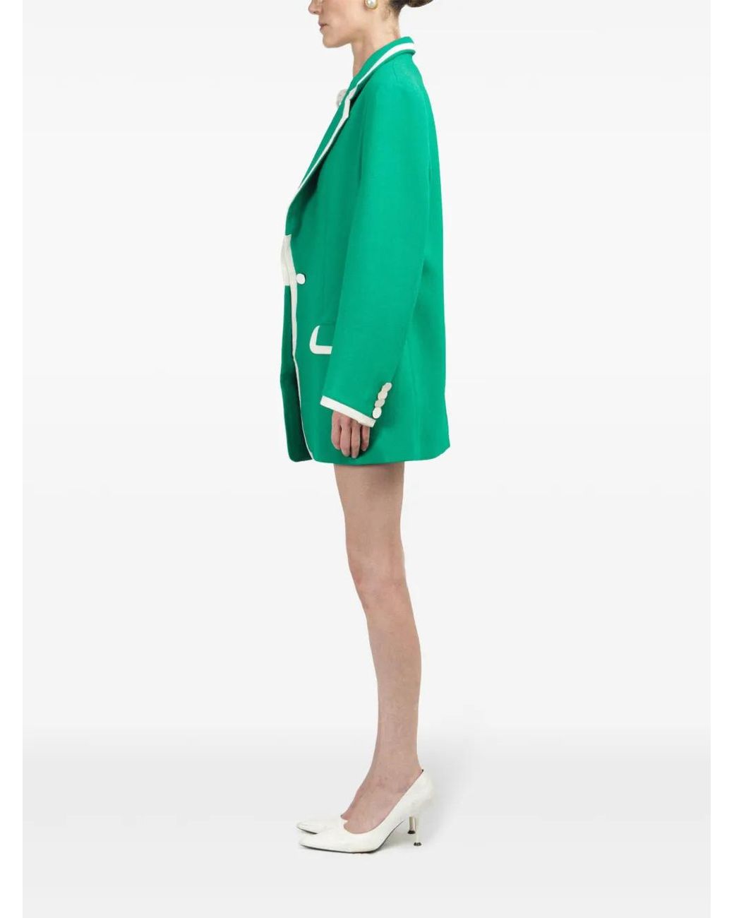 ROWEN ROSE Oversized Blazer in het Green