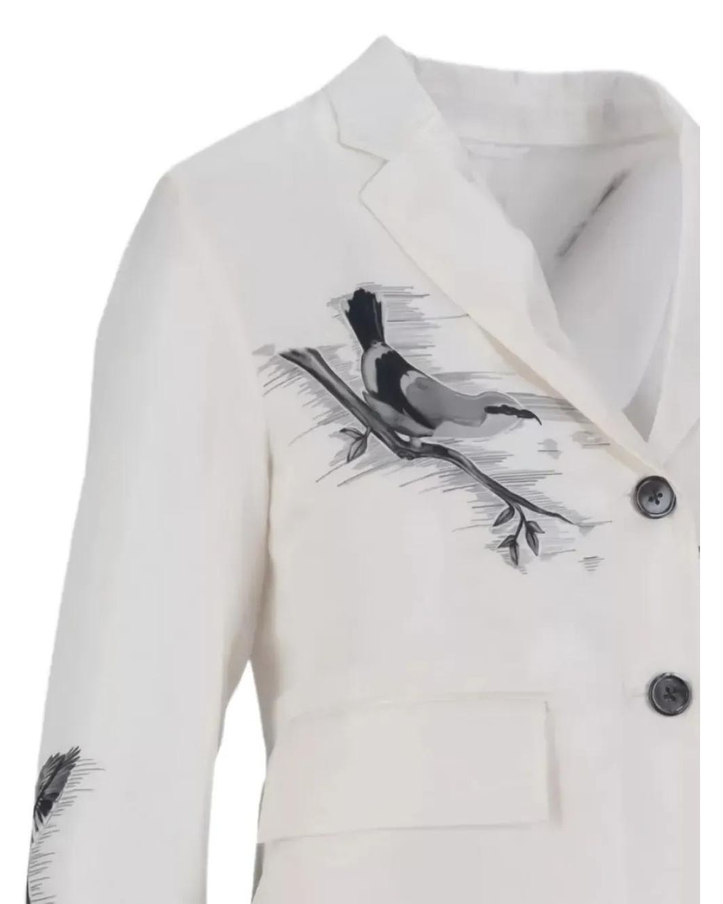 Thom Browne Gray Jacke Mit Vogel-Patch