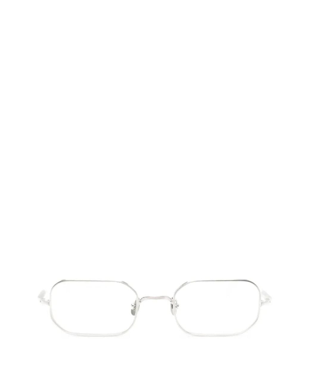 Matsuda White Geometric-Frame Glasses