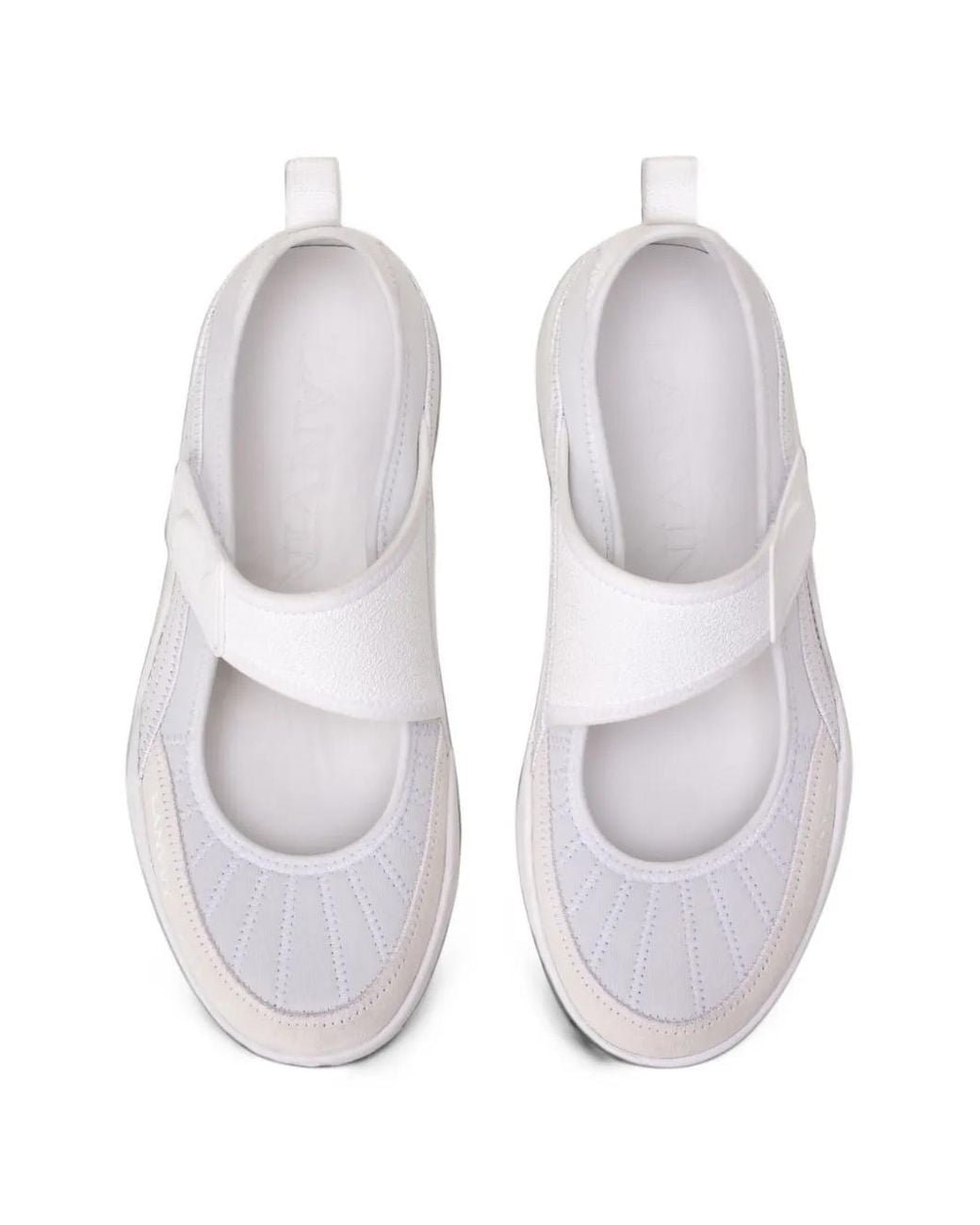 Lanvin White Lnv1 Touch-Strap Sneakers