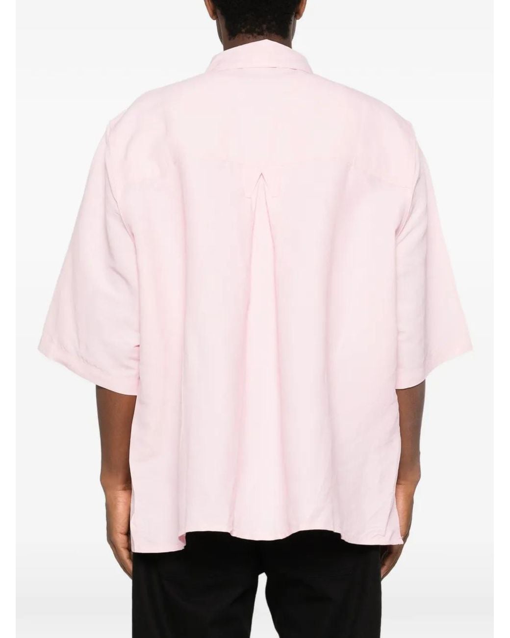 Willy Chavarria Pink Corcoran Short-Sleeve Flap-Pocket Shirt for men