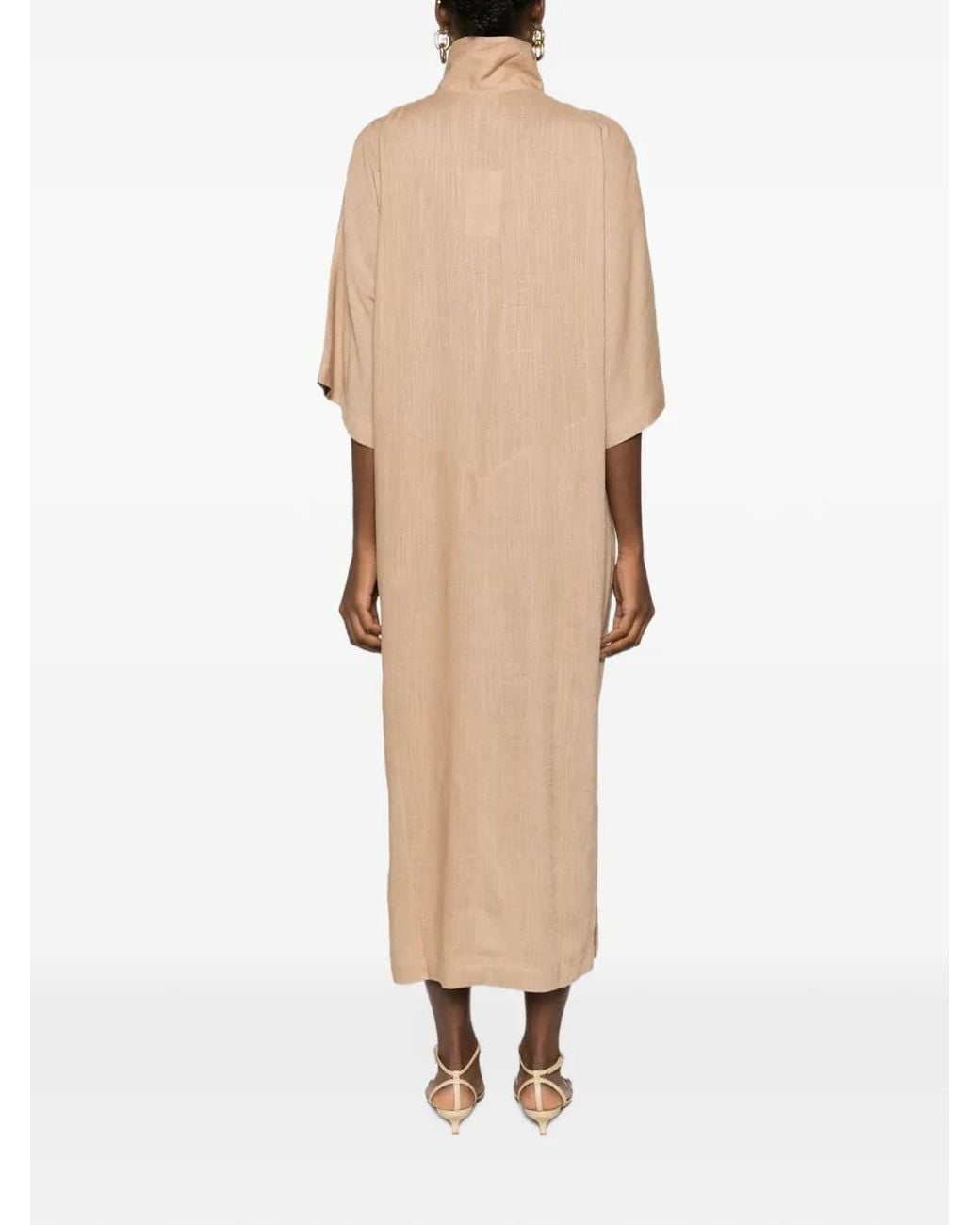 Tessitura Natural Oversized Midi Dress