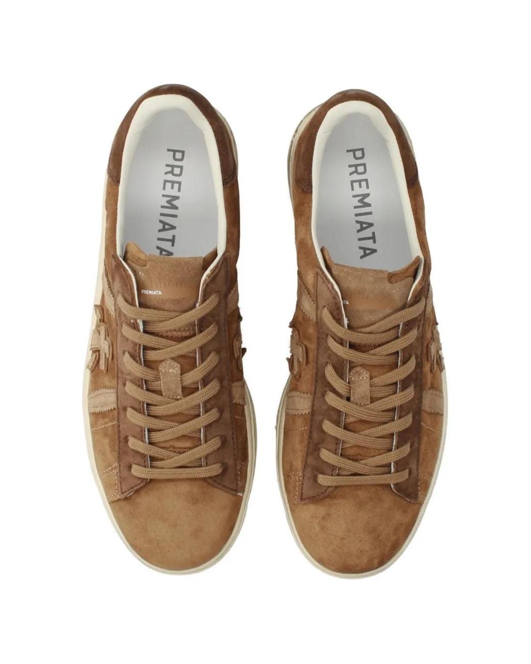 Premiata Brown Russell H Lace-Up Sneakers for men
