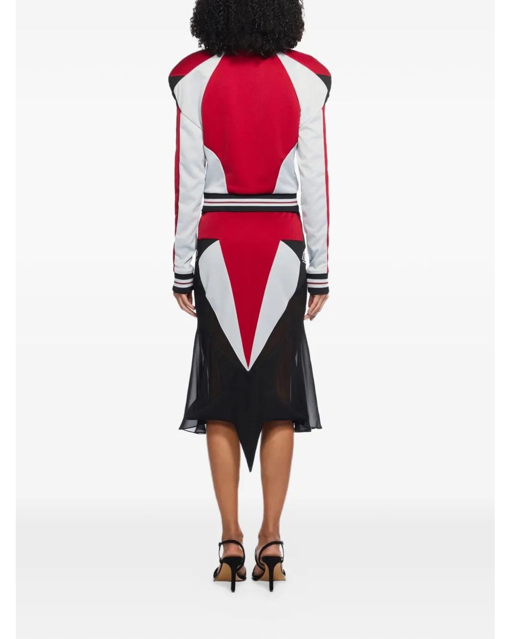 Off-White c/o Virgil Abloh Red Track Star Skirt