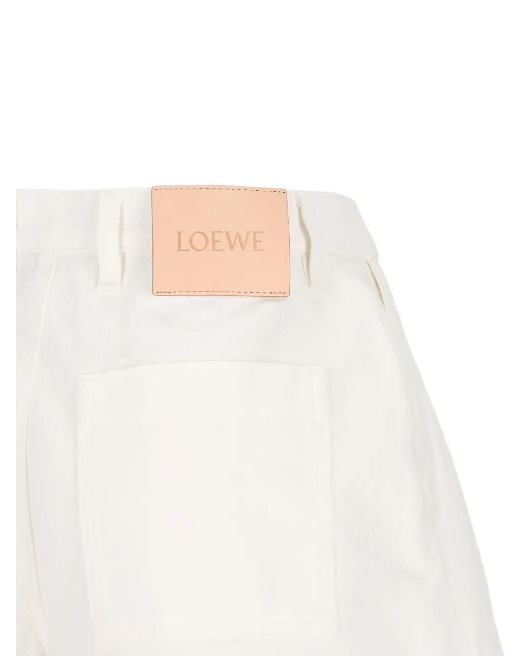 Loewe White Paula's Ibiza Denim Shorts