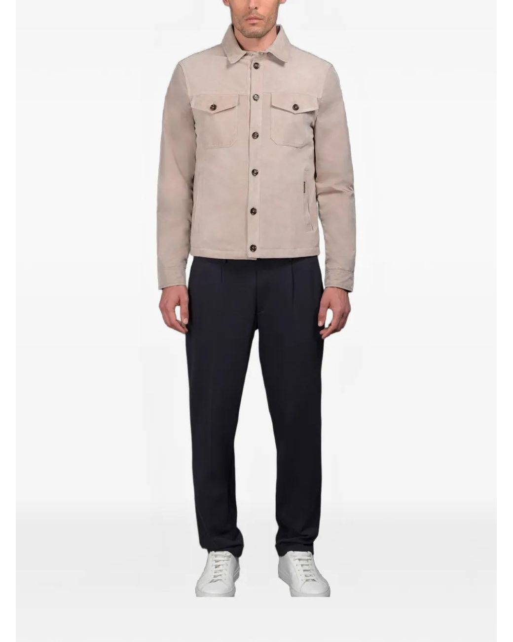 Moorer Natural Furini Shirt Jacket for men