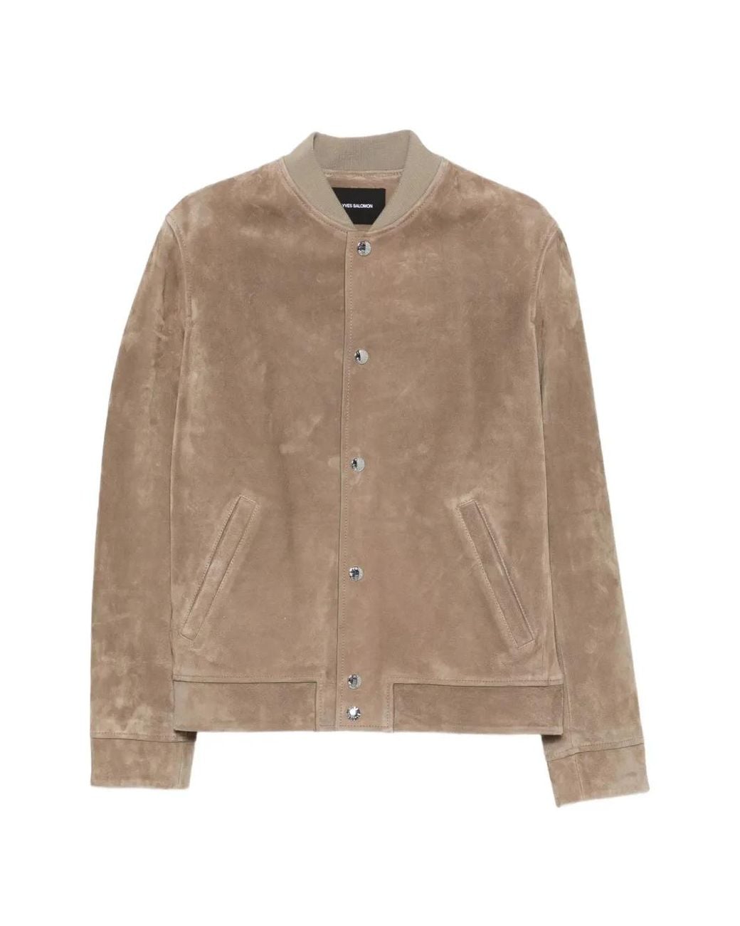 Yves Salomon Natural Suede Leather Jacket for men