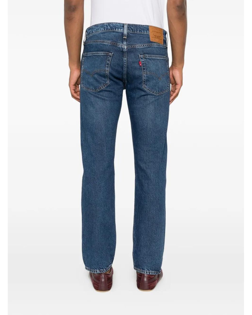 Levi's Blue Jean 502 Taper À Patch Logo for men