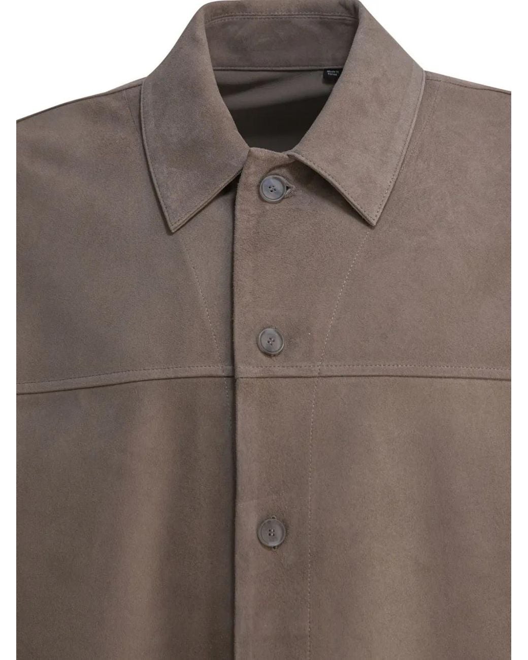 Vince Brown Button-Down Patch-Pocket Jacket for men