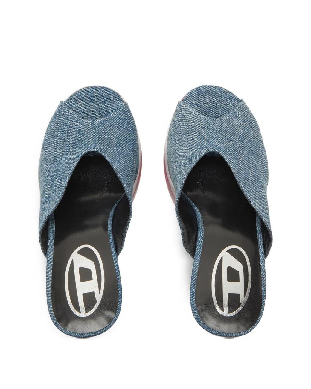 DIESEL Blue D-Lake-Platform Mules