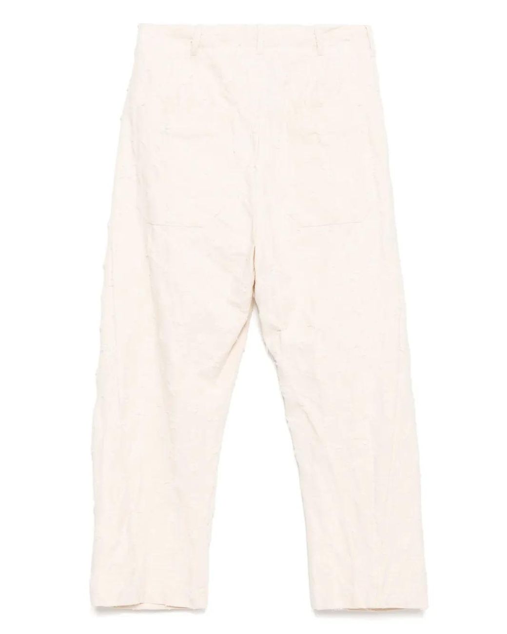 Forme D'expression White Baggy Trousers