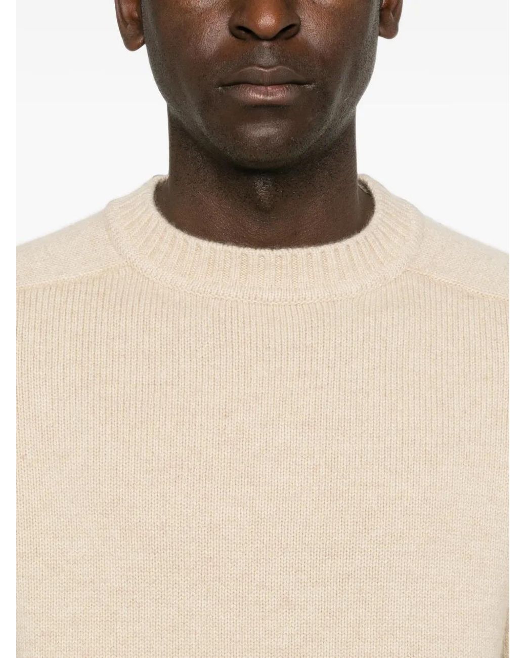 Extreme Cashmere Blue Please Ribbed-Trim Sweater
