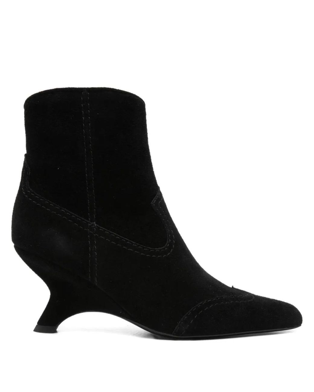 Jonathan Simkhai Black Bottines Shadow À Bout Pointu