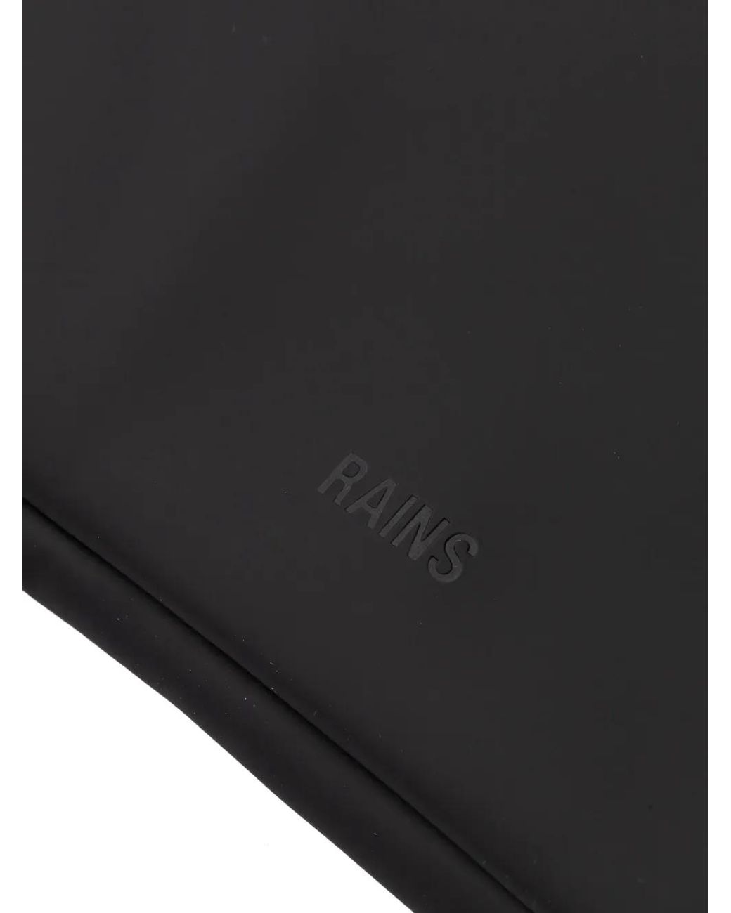 Rains Black Logo-Embossed Laptop Case