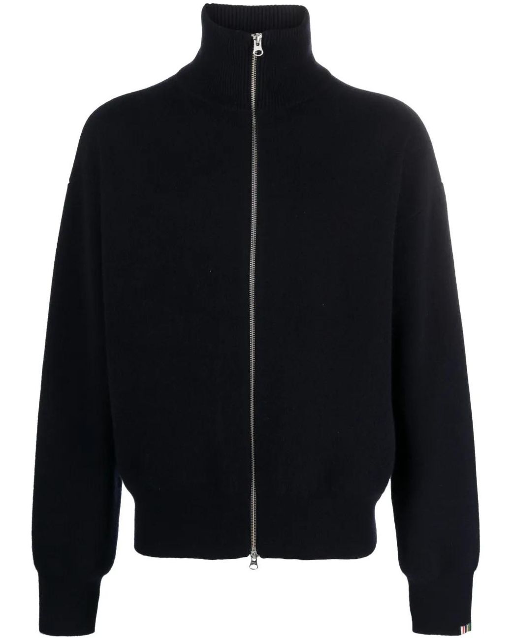 Extreme Cashmere Blue Zipped Cashmere Cardigan