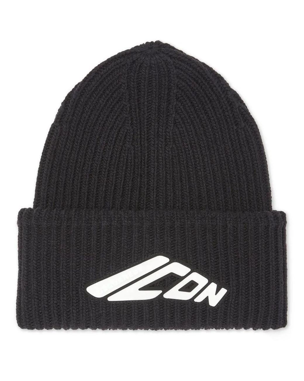 Gorro Con Aplique Icon DSquared² de hombre de color Black