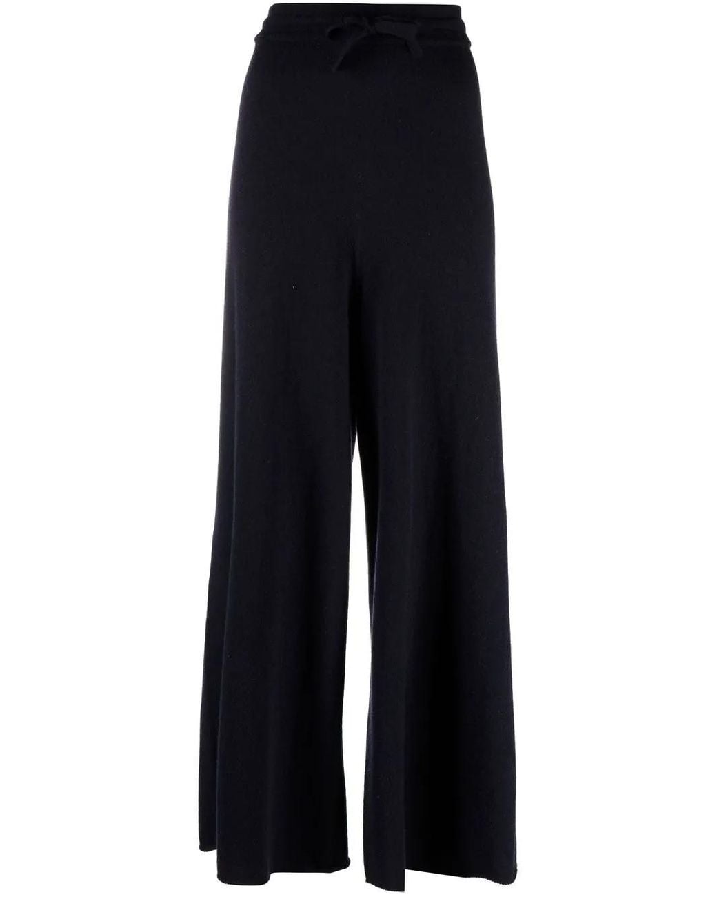 Jil Sander Blue Plus High Waist Cashmere Trousers