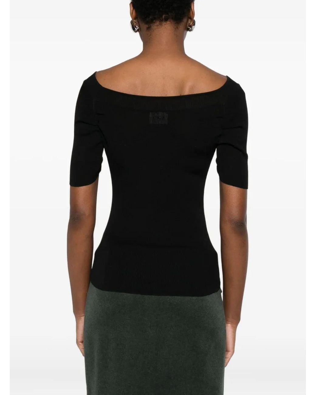 Khaite Top Met Boothals in het Black