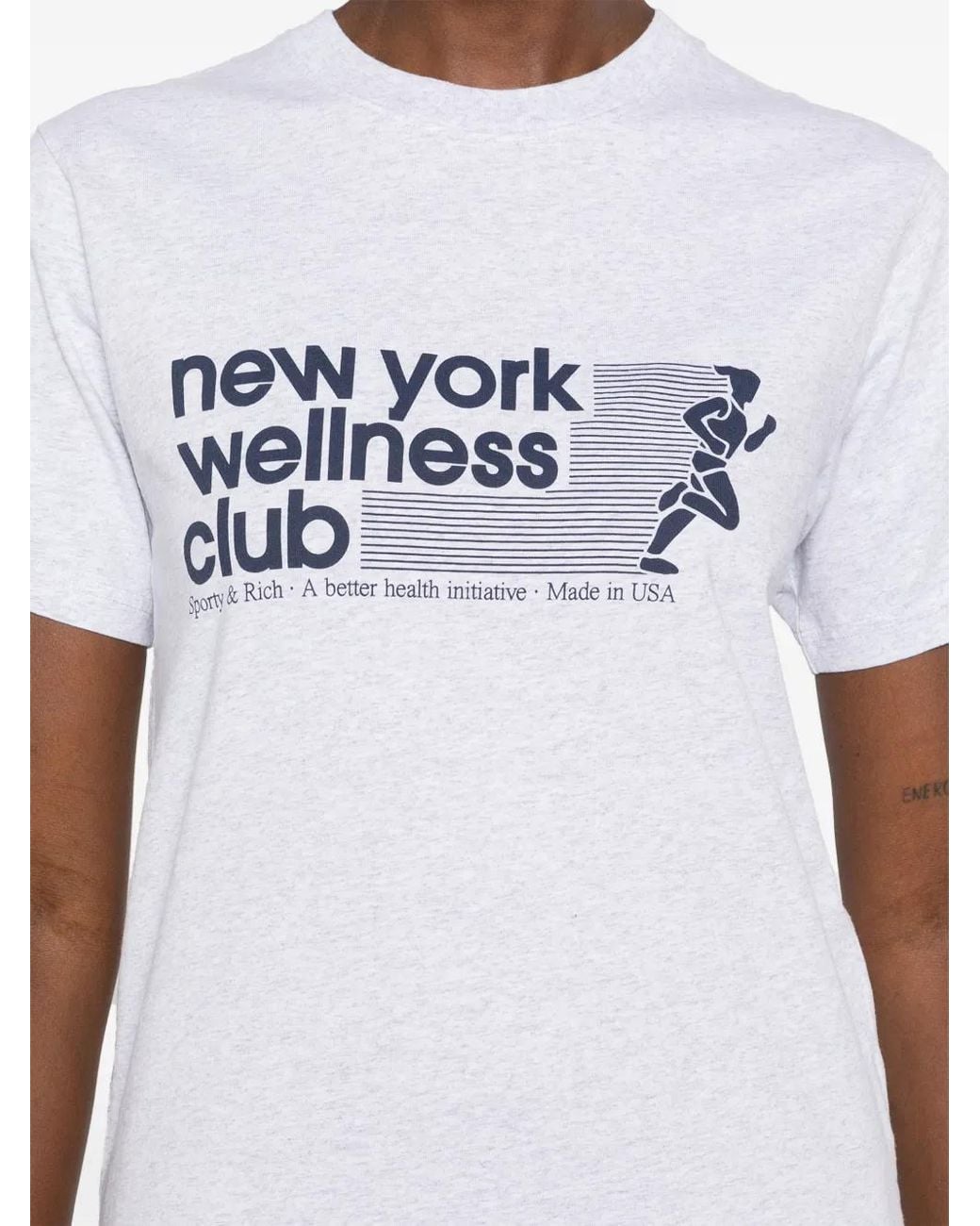 Sporty & Rich White New York Wellness Club T-Shirt