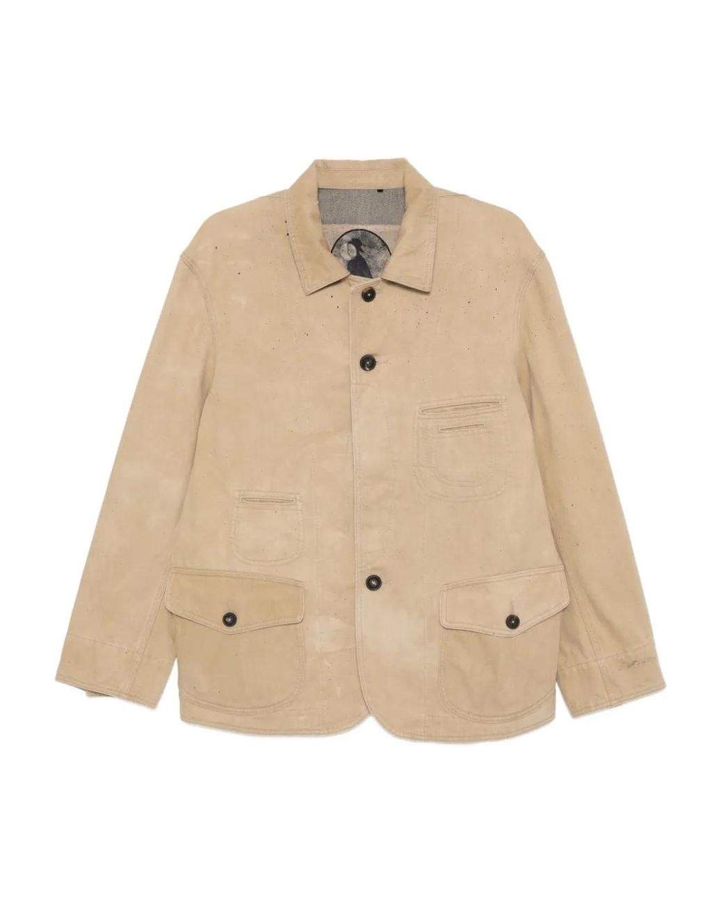 Giacca Denim di Ziggy Chen in Natural da Uomo