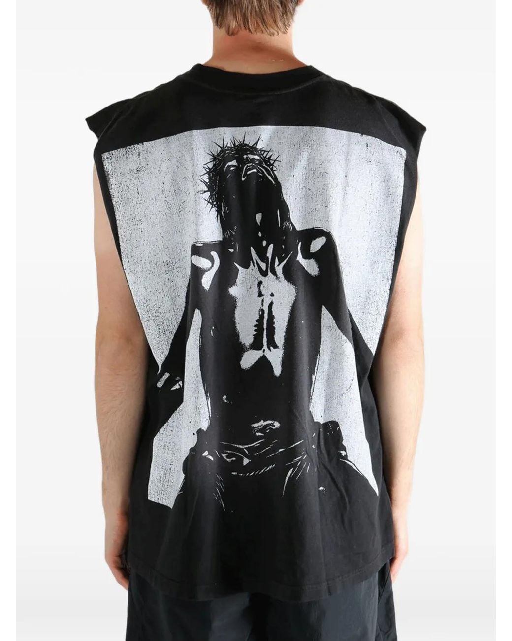 HELLSTAR Black Graphic-Print T-Shirt for men