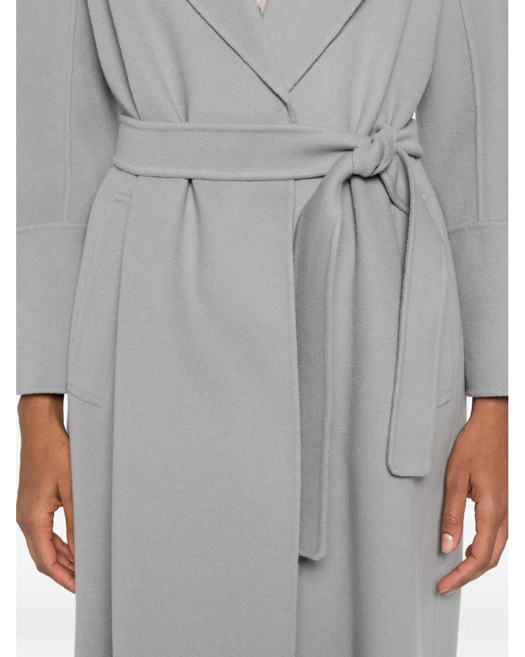 Max Mara Gray Wool Long Coat